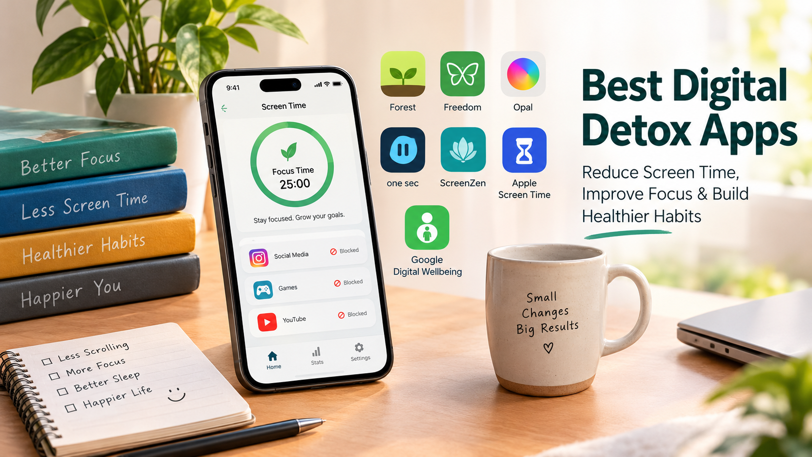Best Digital Detox Apps to Reduce Screen Time and Improve Focus